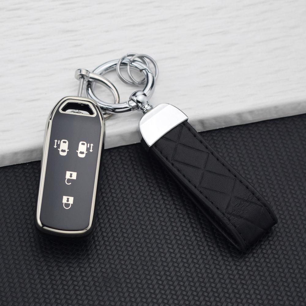 TPU Car Key Case Cover for Honda N-BOX JF1 JF2 N-BOX Custom JF3 JF4 N-BOX+Plus N-One N Wagon Key Fob Protector Car Keychain Bag
