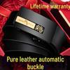 Paul Men's Genuine Leather Automatic Buckle Belt - Versatile Fashion for Business