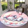 1PC Elephant Clouds Non-Slip Floor Round carpet, Office, family, bedroom, Large Area Rug Indoor Rugs,  Durable PolyesterH0377