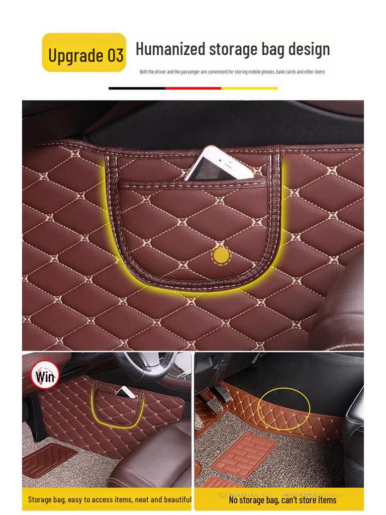Geely Emgrand Custom-Fit Full Car Floor Mat for GL, GS, Star Rui, Boyue Pro, Vision X3/X6, New Binyue, Binrui.