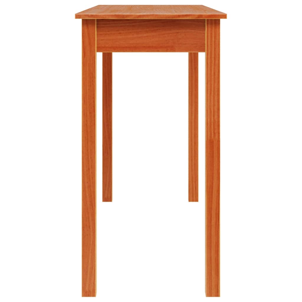 Console Table Wax Brown 110 x 40 x 75 cm Solid Pine Wood