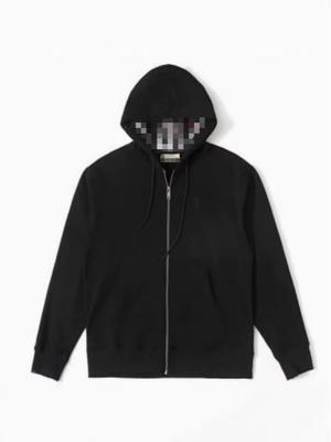 High-Quality British Style Hooded Men's Sweatshirt with Embroidered Logo - European Sizes, Autumn/Winter Jacket