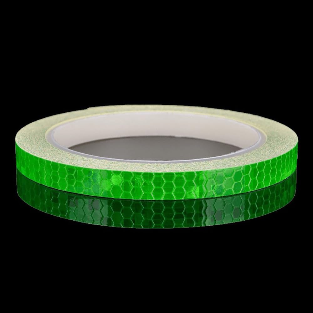 GOODCHI Reflective Tape, Reflective Sticker, Fluorescent, Luminous Warning Tape, 1cm