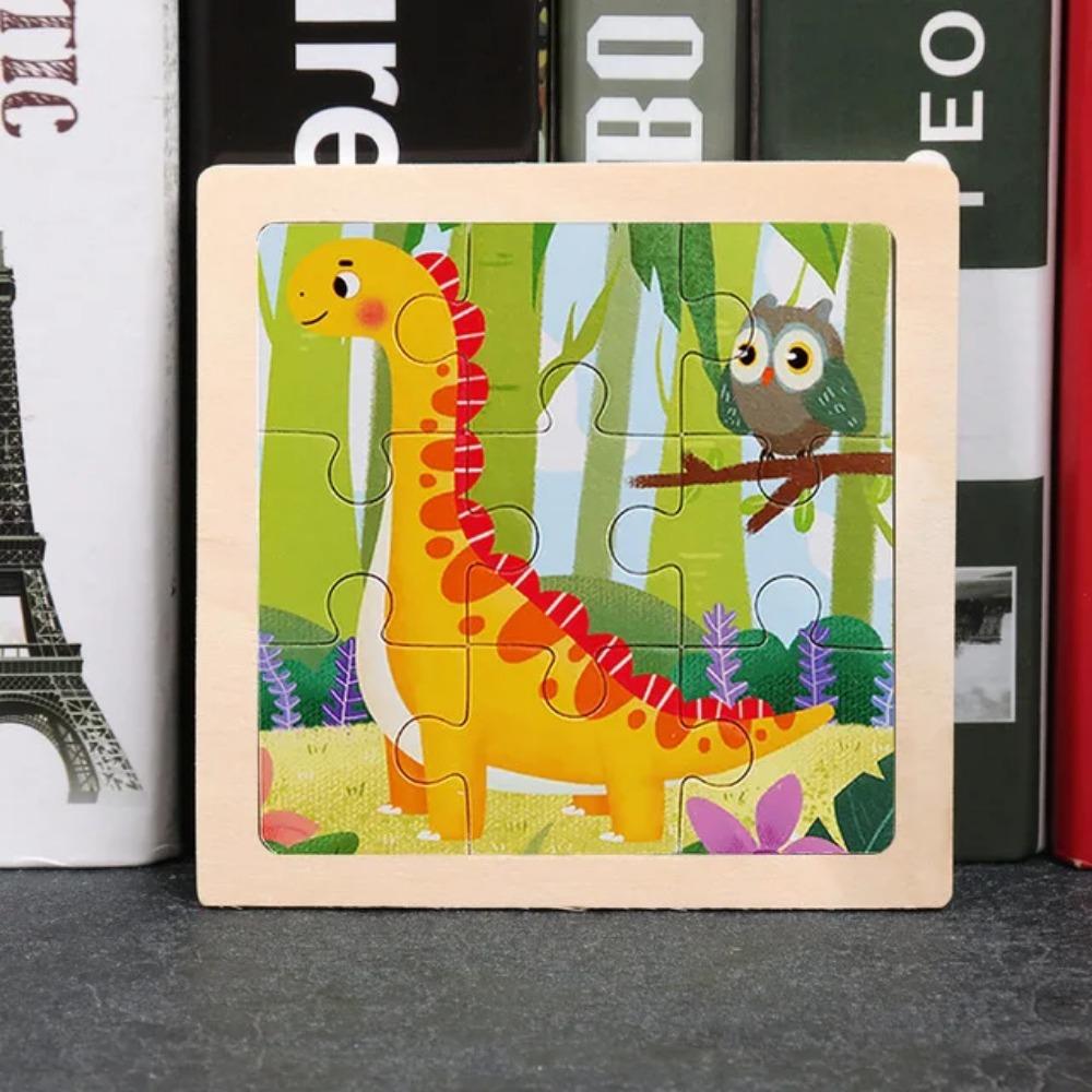 9 ks Drevené puzzle malej veľkosti Montessori hračky pre bábätká Skladačka 3D puzzle dosková hra Vzdelávacie hračky pre deti Darček