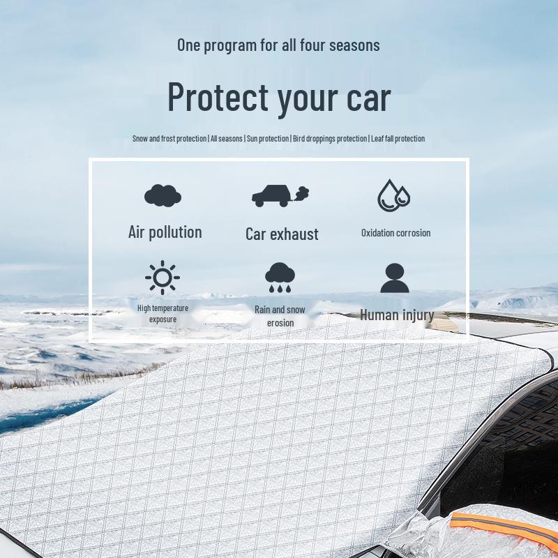 Magnetic Car Snow Shield - Winter Anti-Frost, Anti-Freeze, Sun Protection Cover