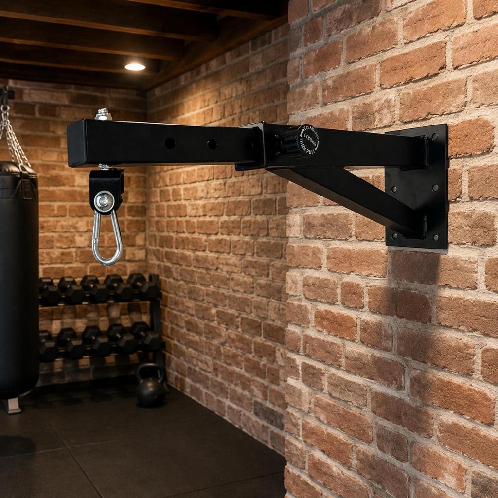 Triangular Support Heavy Bag Wall Mount Heavy-Duty for Garage, Home Gym Users