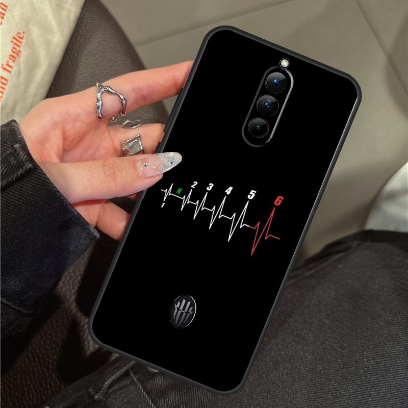 

Motorcycle Heartbeat Case For ZTE Nubia RedMagic 11 10 Pro Plus 9 8 9S 8S 10S Pro 5G 5S 6S 7S 6 7 Pro 11 Air Cover Red Magic 5G