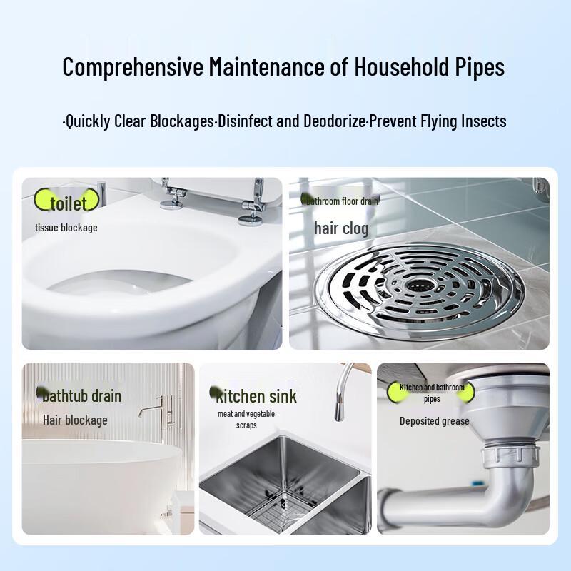 Air Funk Pipe Dredging Bubble Powder, 4-Pack