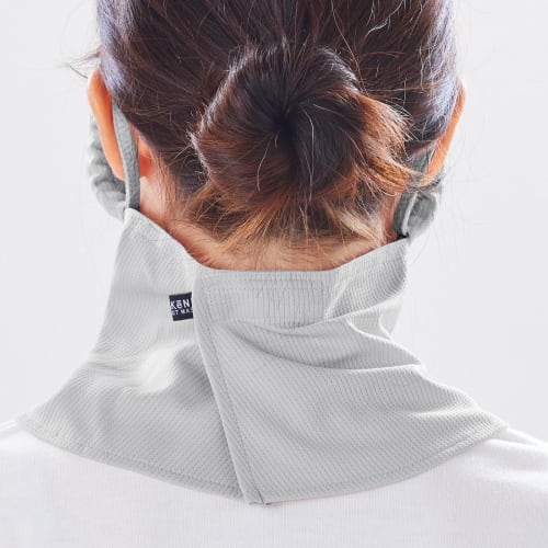 YAKeNU UV CUT MASK Sun Protection Face Cover, YAKeNU Standard (Snap-on) (Light Gray, Regular Size)