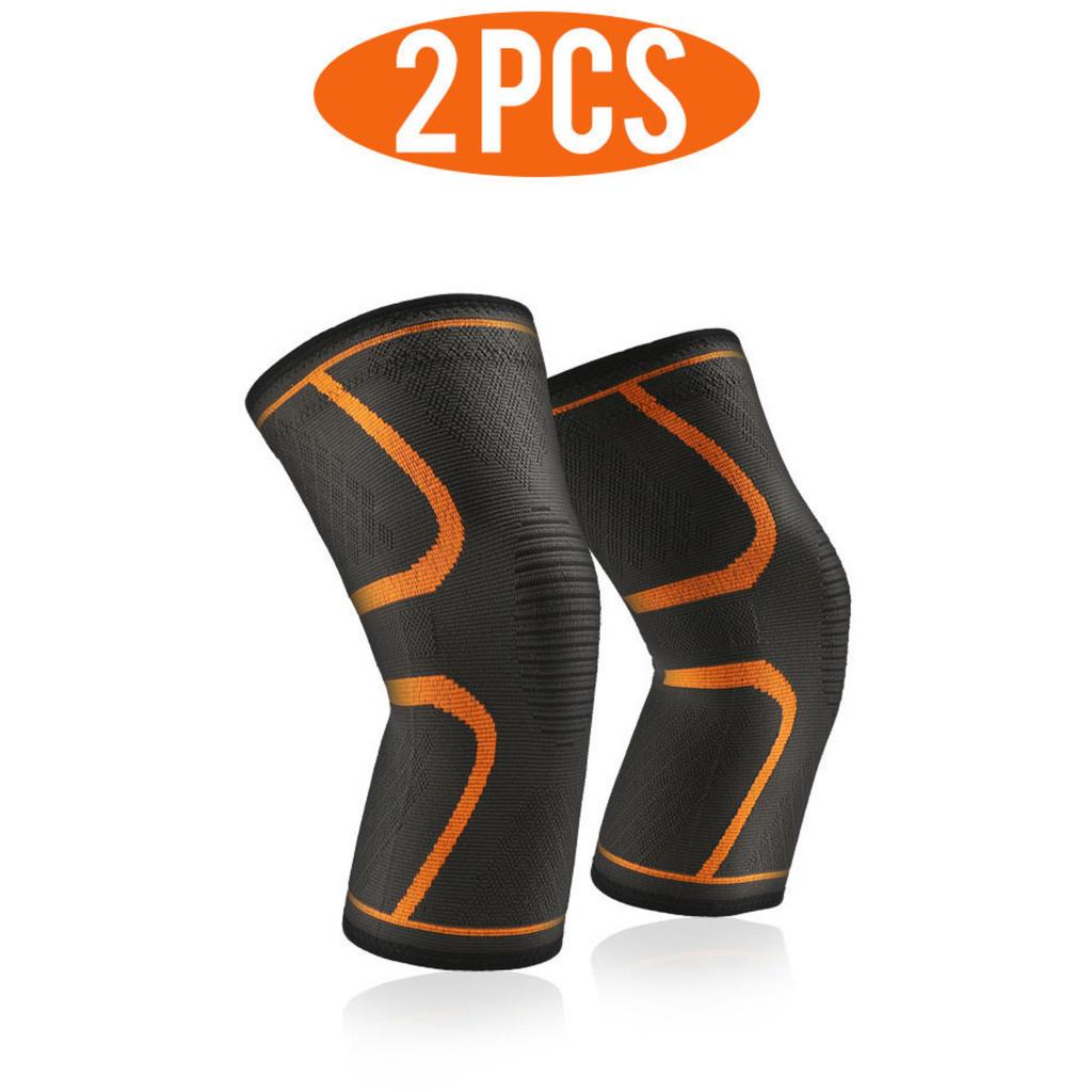 2 Pack Nylon Sports Knee Brace for Men Women Breathable Thin - for Running Cycling Fitness Outdoor