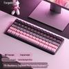 61-key Wired Mechanical Keyboard, Blackberry Gradient Design for Gaming & Office, High Aesthetic Value for Girls