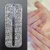 Nail Art Irregular Mini Ornaments: Pink, White, Colorful Champagne Accessories