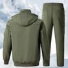 Herren Fleecejackenanzug Winddicht und Wasserdicht Outdoor Kältefest Warme Baumwolljacke Verdickter Anzug