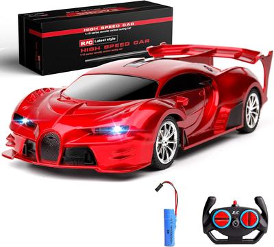Auto na dálkové ovládání 2,4 GHz dobíjecí vysokorychlostní 1/18 RC auta Hračky Automobil Závodní Hobby se světlometem Vánoční dárky pro děti