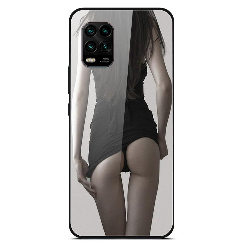 For Xiaomi Mi 10 Lite 5G Case Tempered Glass Hard Back Cover For Xiaomi Mi 10 10T Lite Pro Case Fundas For Xiaomi Mi10 Lite Capa