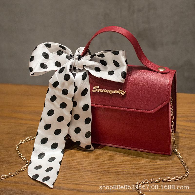 Silk Scarf Handbag Women Handbags2025 Small Bag Women Wholesale Korean Version Women Messenger Bag