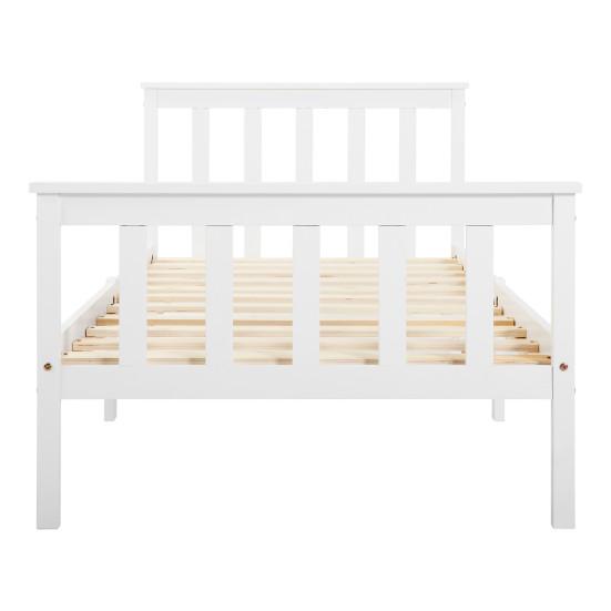 Modern Wooden Single Bed Rack Frame with Headboard Bedroom Decoration Furniture