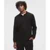 New Venture Long Sleeve Knit Polo Shirt Black