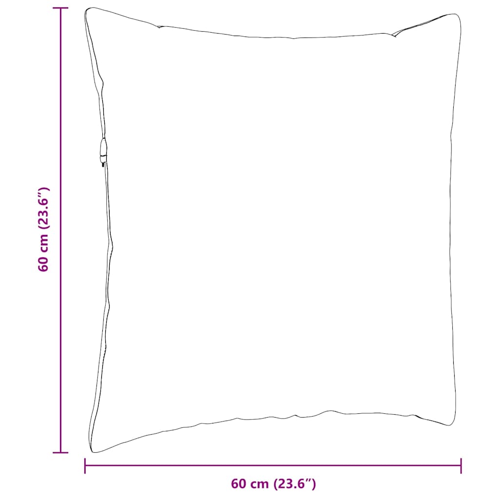 Sofa Cushions 2 pcs Dark Green 60 x 60 cm Fabric