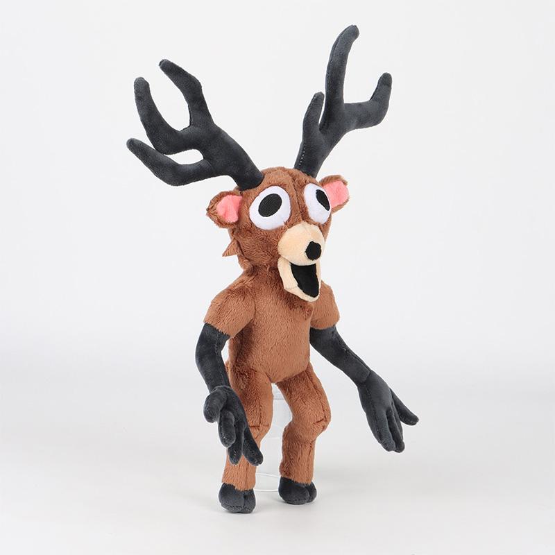 38cm 99 Nights Cartoon In The Forest Deer Plush Toys Cotton Stuffed Doll Anime Animal for Kids Birthday Gift Halloween Gifts