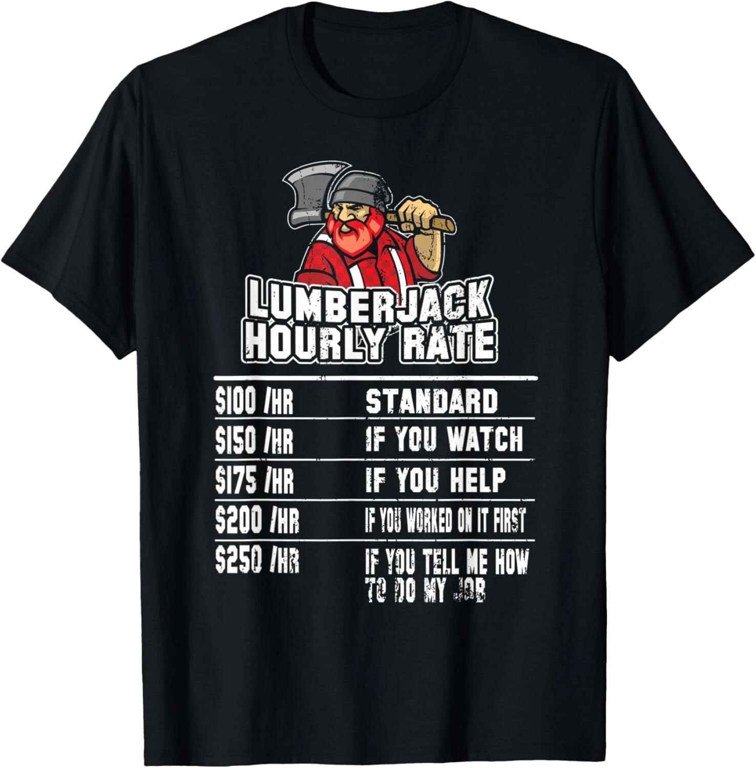 Funny Lumberjack T shirt For Men Woodworker Shirt Chainsaw T shirt M