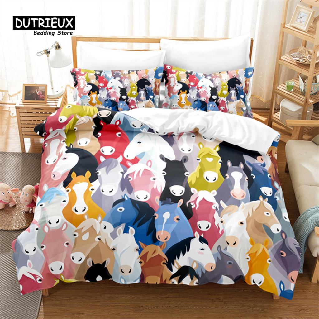 Cartoon Children Robot Duvet Cover Set, Robot Bedding Set, Soft Comfortable Breathable Duvet Cover, For Bedroom Guest Room Decor