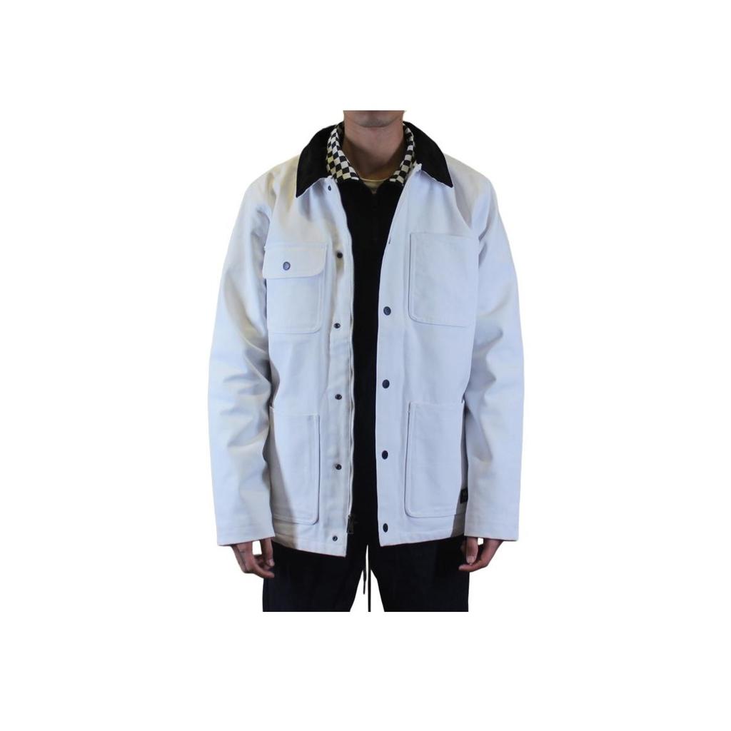 Vans Multi-Pocket Utility Jacket Men Outerwear White VN0A3W2GWHT