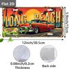 Long Beach Vintage Classic Car Tin Sign Vintage Durable Metal Plaque Wall Decor Home Office Bar Man Cave Wall Art