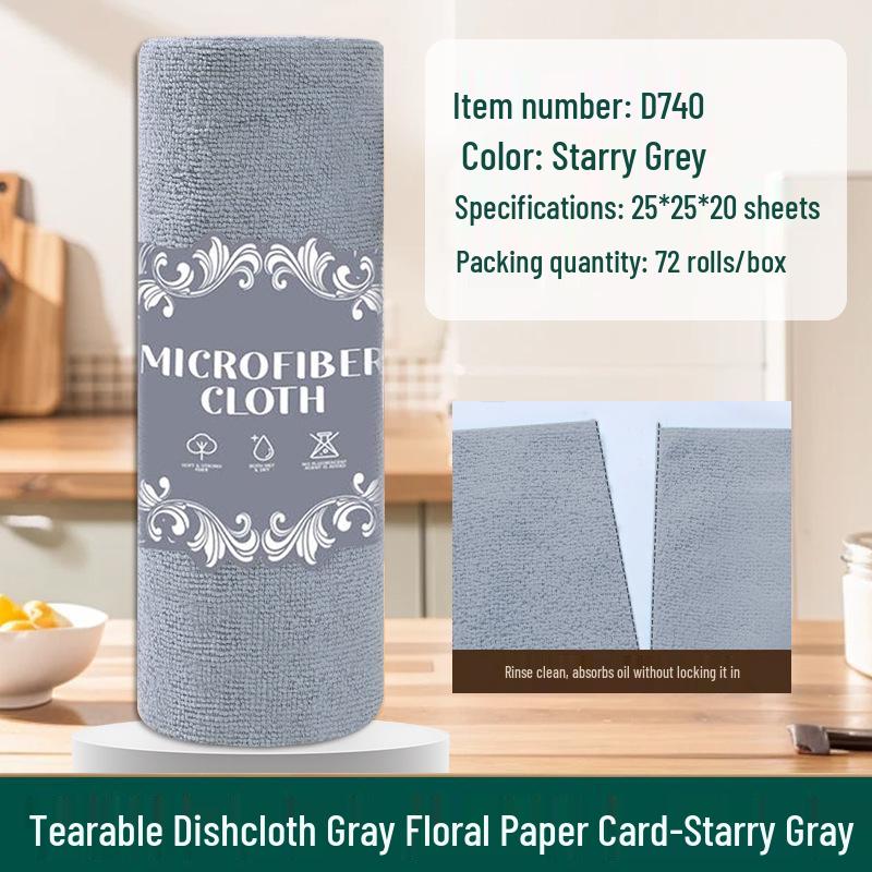 Thick Tearable Kitchen Towels - Absorbent & Easy-to-Clean Dishwashing Wipes