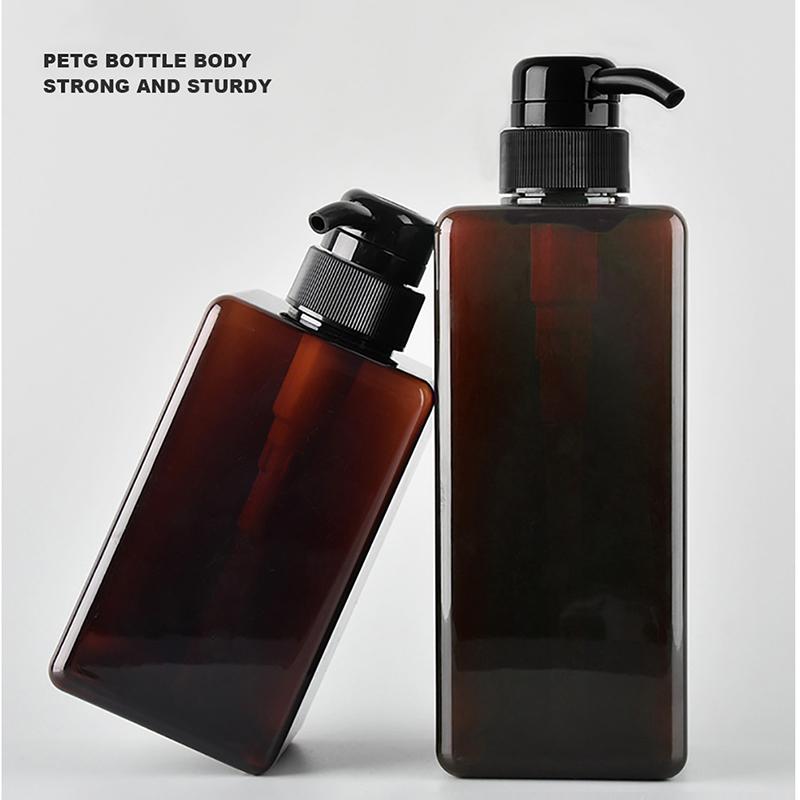 280/450ML Refillable Square Pump Dispensers Empty Bottle Essential Oils Lotion Shampoo Dispenser Hand Sanitizer Bottles