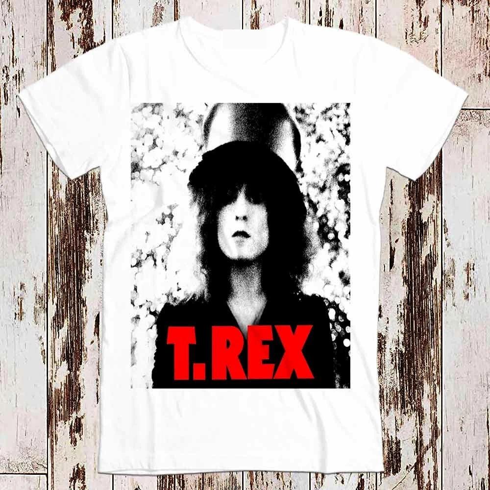 T.Rex Rock Band Marc Bolan Music T Shirt Meme Gift Funny Tee Vintage Unisex 8048 L