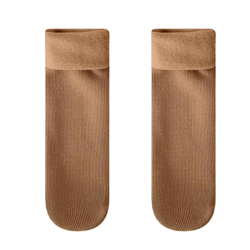 10-1 Women's Winter Warm Mid Tube Socks - Elastic Edge with Thickened Ribbed Design, Available In Multiple Colors, Suitable for Casual and Formal Wear
