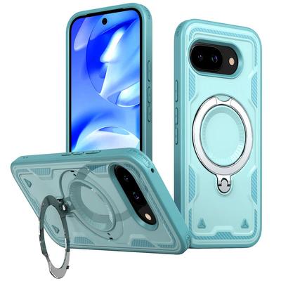 Supporto Anello Metallico Adsorbimento Magnetico Custodia Ricaricabile Wireless Per Google Pixel 9 9A Pixel 9Pro XL Pixel 9 Pro Cover Protettiva Armor