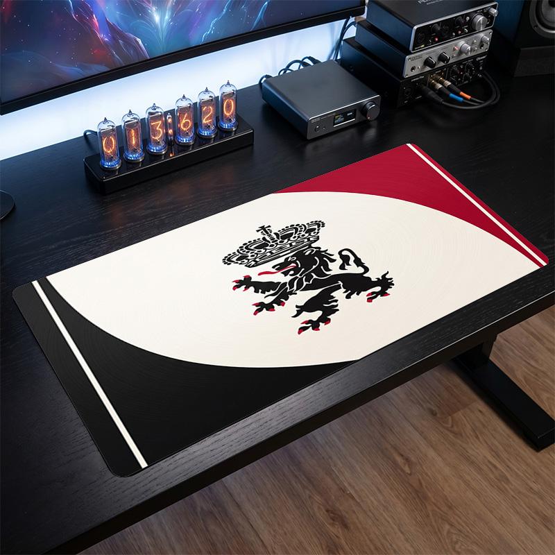 Belgium Football Crest Mouse Pad, Extended Non Slip Rubber Desk Mat for Gaming Office Laptop Fan Gift