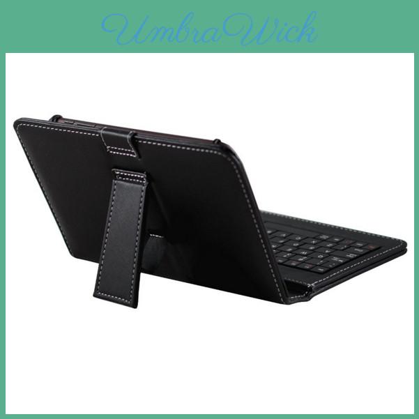 Universelle 7-Zoll-Tablet-PC-Tastatur-Flip-Ständer-Hülle Mit Premium-PU-Leder-Schutz