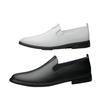 Spring and Autumn Casual Shoes Men's Gloves White Shoes Business Dress Leather Shoes Soft Sole Driving Shoes