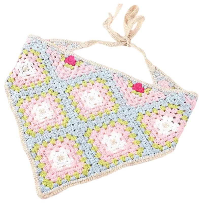 Тюрбан Повязка на голову Цветочная бандана Деревенский головной платок Женский этнический Декор для волос Элегантный шарф Украшения для волос