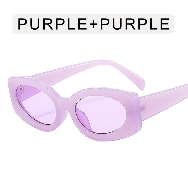 Fashion Rectangle Sunglasses Women Brand Designer Blue Green Oval Frame Sun Glasses Vintage Men Summer Shades Eyewear Uv400