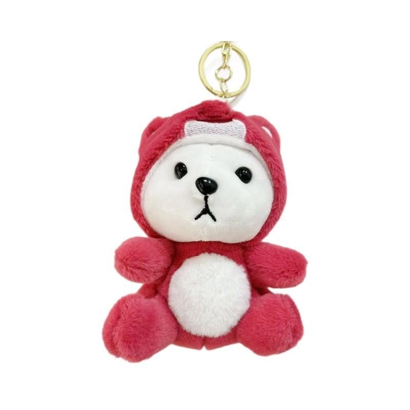 Adorable Plush Bear Keychain Toy Soft And Cute Stuffed Animal Gift For Kids