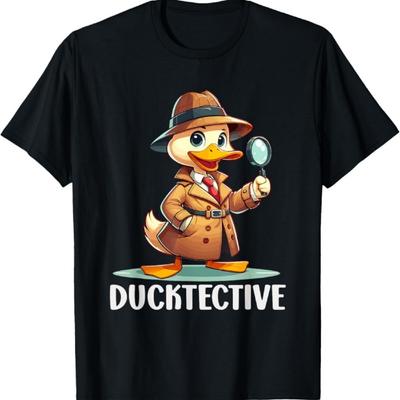 Private Investigator PI Funny Duck Pun Detective Spy T-Shirt