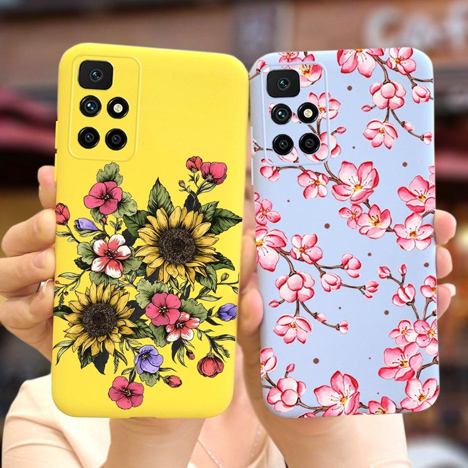 Redmi 10 Case Stylish Sunflower Daisy Cover Case For Xiaomi Redmi 10 Redmi10 Phone Cases 6.5'' Soft TPU Fundas Shockproof Bumper