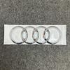 QR2 For m2 A3 front and rear ring logo bright black silvery Quattro tail logo set 2010-2020 modified badge car sticker