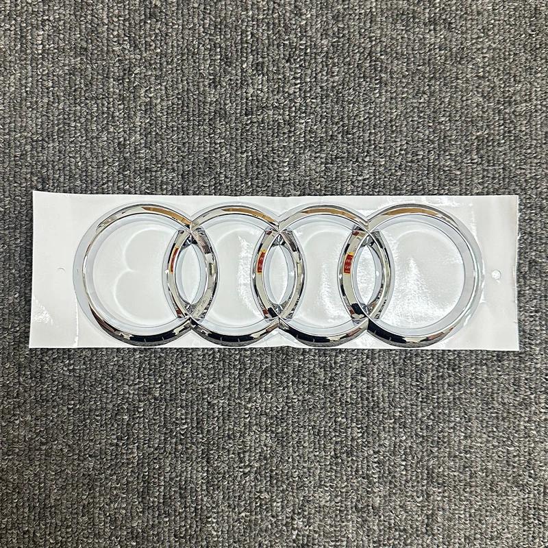 QR2 For m2 A3 front and rear ring logo bright black silvery Quattro tail logo set 2010-2020 modified badge car sticker