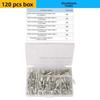 120Pcs Manual Manual Riveter M3.2-M4 Pressure Rivet Nut Tool Kit  Industrial Use