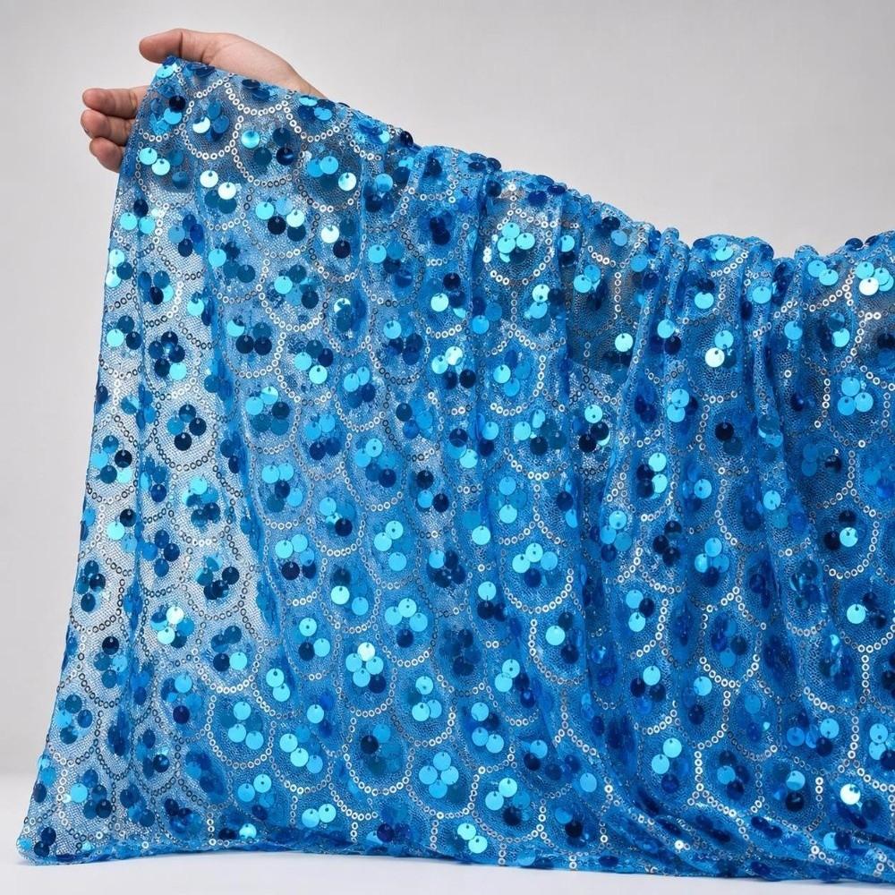 Encrypted Sequin Tulle Fabric DIY Sewing Material Paillette Fabric Sequins Backdrop Fabric
