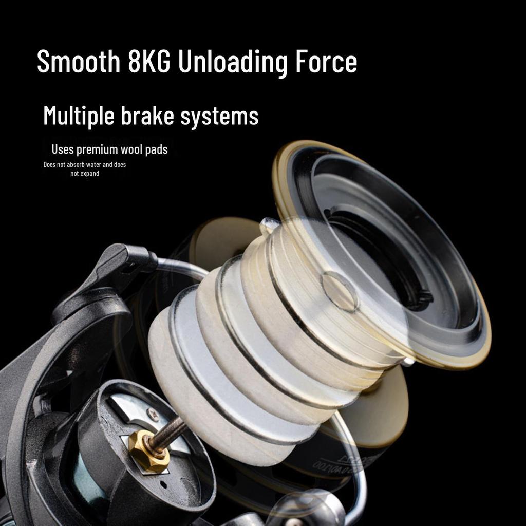 Compact All-Metal Spinning Reel: Gapless Micro Lure, Long Cast, Sea Fishing Rod Reel