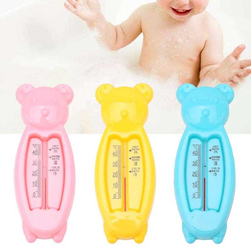 Dibujos animados flotante oso beb/é term/ómetro de agua ba/ño para ni/ños ni/ños lindos juguetes de pl/ástico Tub Sensor de agua