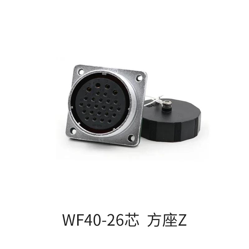 WEIPU WF40 TV+Z 5 9 15 26 31 52Pin Curved Male Plug Female Socket Panel Waterproof Aviation Connector IP65 M40 Large Current