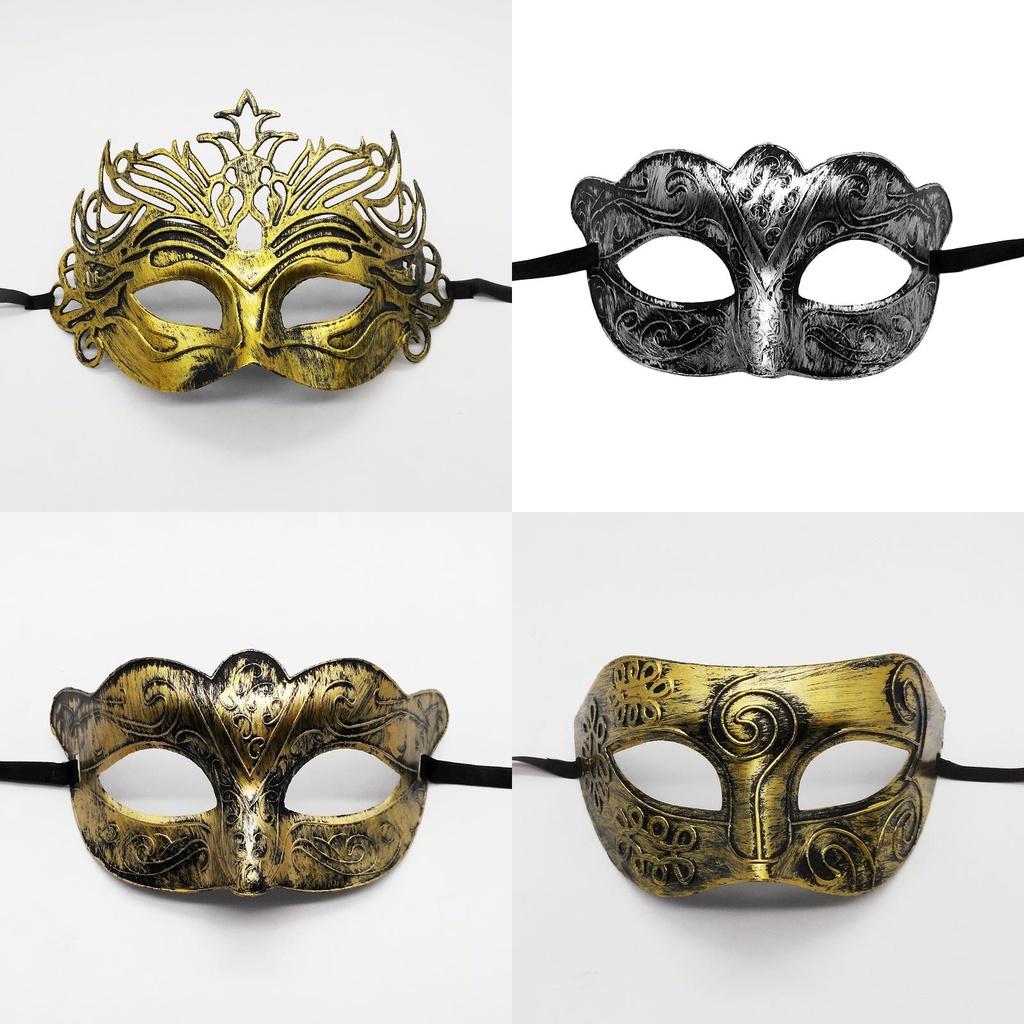 Mysterious Angel Halloween Party Mask Vintage Jazz Flathead Mask For Men