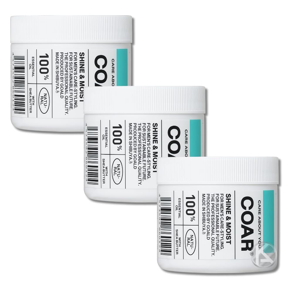 

[3 pieces] COAR Shine & Moist Hair Wax 90g - Shine & Moisture Styling - KAJKKH-STORE Original Logo Product